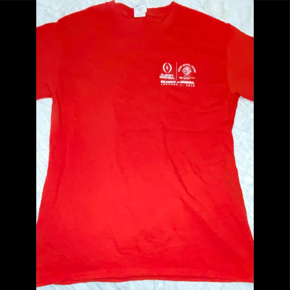 UGA Georgia football 2018 rose bowl playoff shirt - Picture 2 of 2